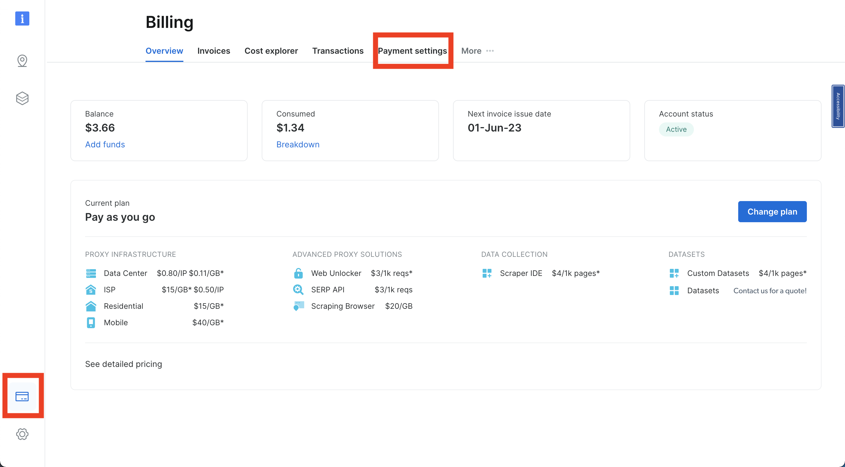 Create a Bright Data account