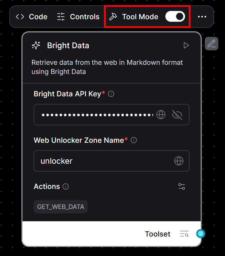 O componente Bright Data agora é uma ferramenta de IA