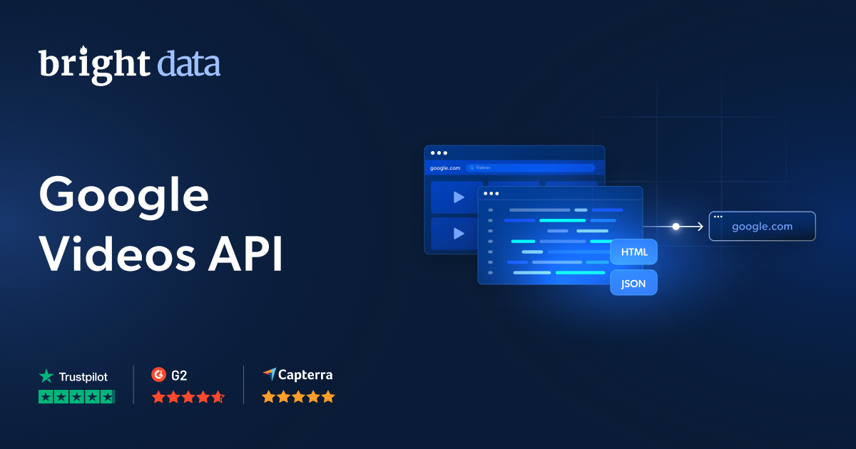 API Scraper de Vídeos do Google - Teste Gratuito