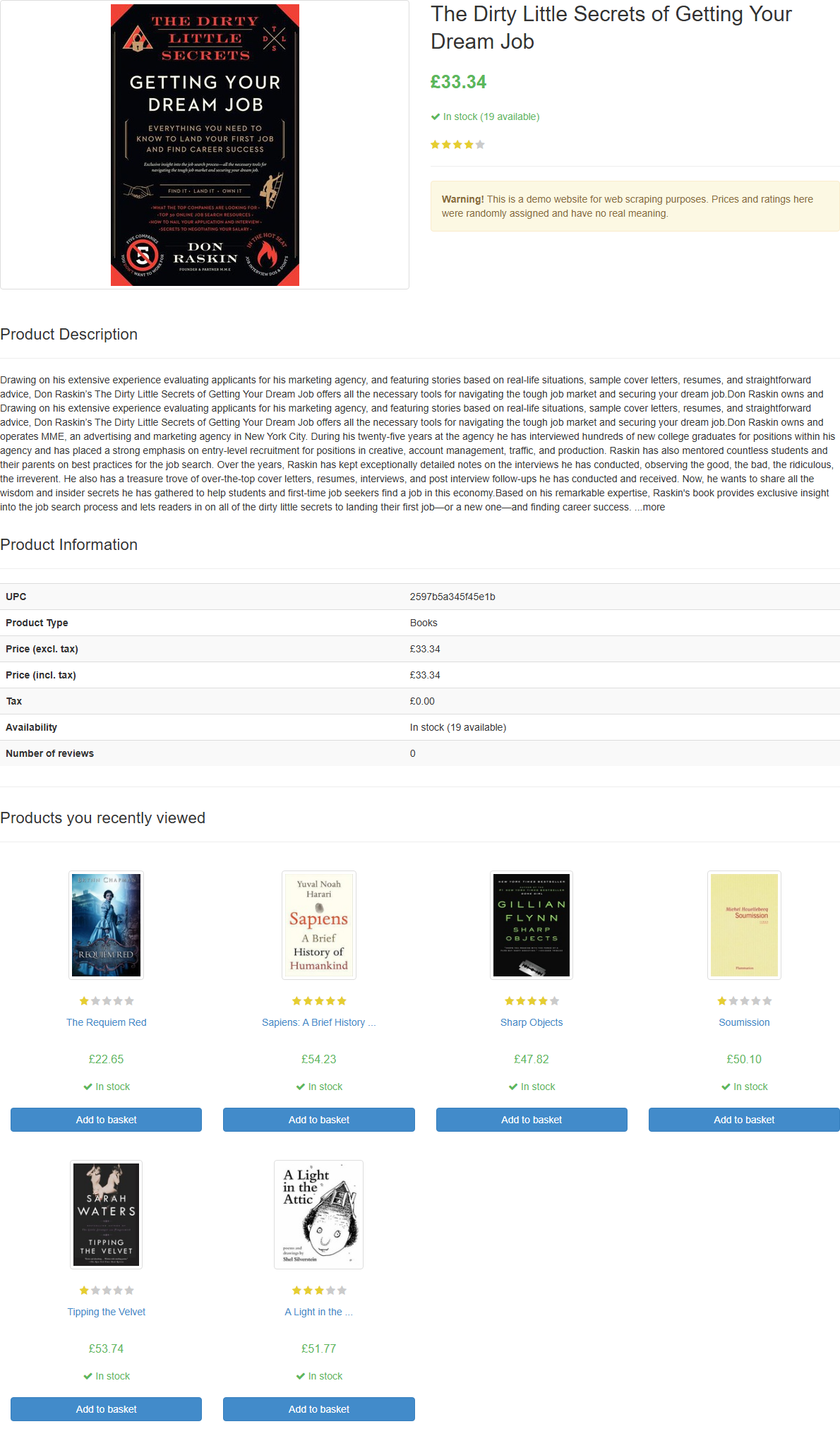 A captura de tela em product_page.png