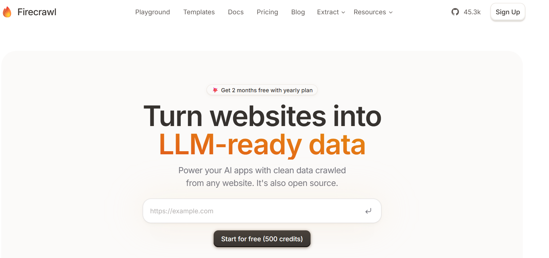 Site da Firecrawl