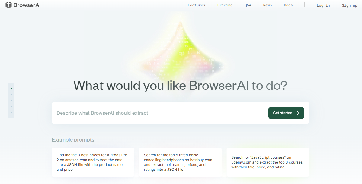 Site do BrowserAI