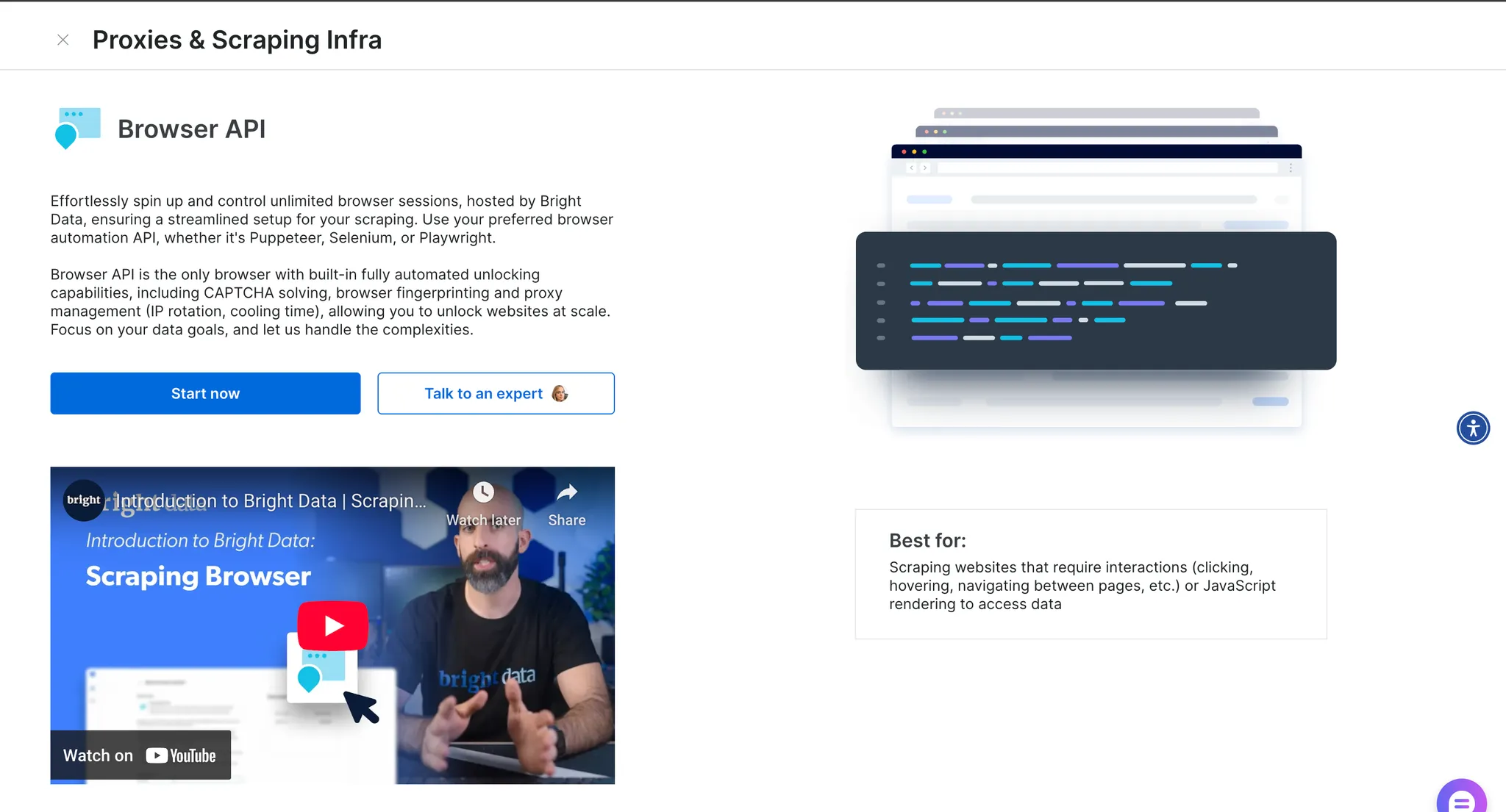 Informações adicionais sobre a API do navegador