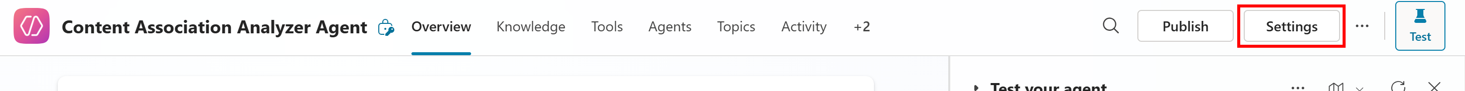 Pressing the “Settings” button